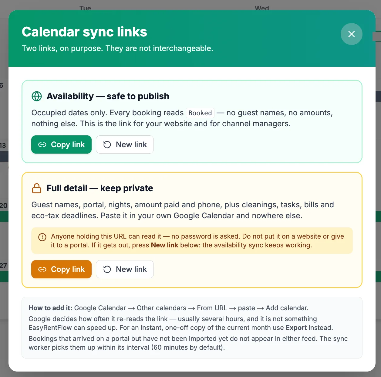 Condividi il Tuo Calendario